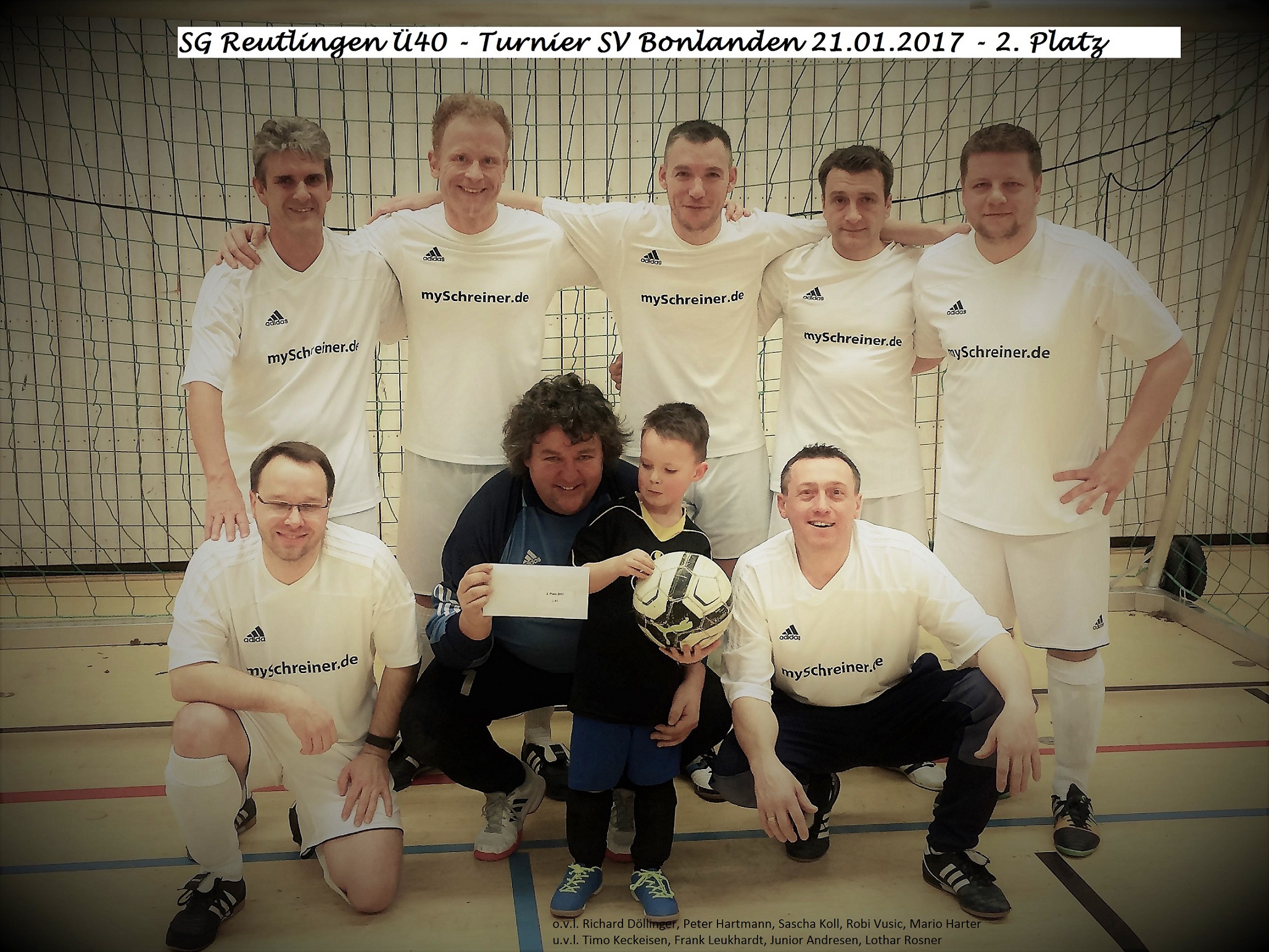 20170121 Turnier SV Bonlanden Ü40 2. Platz