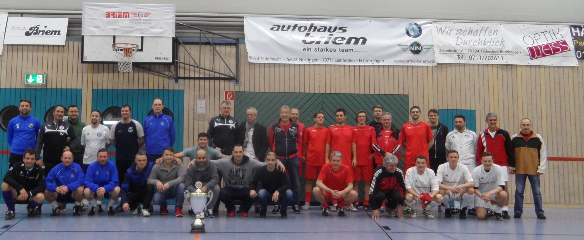 20170204 Turnier TSV Bernhausen Ü35 Siegerteams